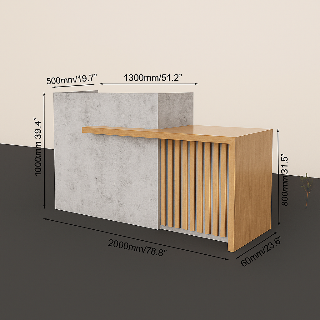 Concrete Muse Reception Desk