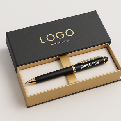 GoldEdge Signature Roller Pen – Personalized Gift Set